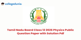 TN Board Class 12 2026 Physics Public Question Paper with Solutions : Download PDF